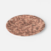 Assiettes En Carton Or Luxueux Pailleté Fille Paillettes Fête (Angle)