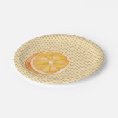 Assiettes En Carton Orange (Angle)
