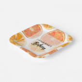 Assiettes En Carton Orange Citrus Slice été Anniversaire (Angulaire)