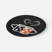 Assiettes En Carton Orange + Couleur de café noir ou nous appartenons (Angle)