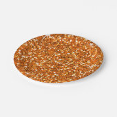 Assiettes En Carton Orange des PARTIES SCINTILLANTES | (Angle)