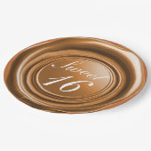 Assiettes En Carton Orange Épice Chandelle cire Sceau Douce goutte 16 (Angle)