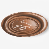 Assiettes En Carton Orange Épice Chandelle cire Sceau Douce goutte 16 (Angle)