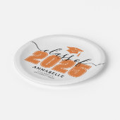 Assiettes En Carton Orange Graduation Party (Angle)