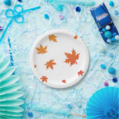 Assiettes En Carton Orange laisser sur la plaque (Fête)