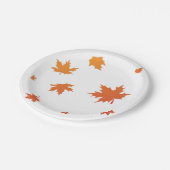 Assiettes En Carton Orange laisser sur la plaque (Angle)