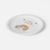 Assiettes En Carton Orange Monster Trucks Anniversaire (Angle)