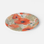 Assiettes En Carton Orange Poppy Meadow (Angle)