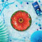 Assiettes En Carton Orange Zinnia (Fête)