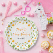 Assiettes En Carton Oranges Citrus Baby Shower (Fête)