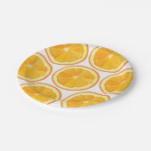 Assiettes En Carton Oranges - Plaques de papier (Angle)