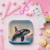 Assiettes En Carton Orca (Fête)