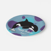 Assiettes En Carton Orca Killer Whale Anniversaire (Angle)