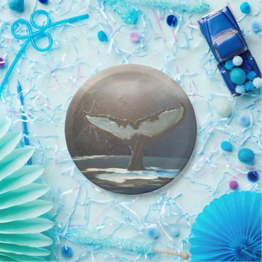 Assiettes En Carton Orca Tail (Fête)