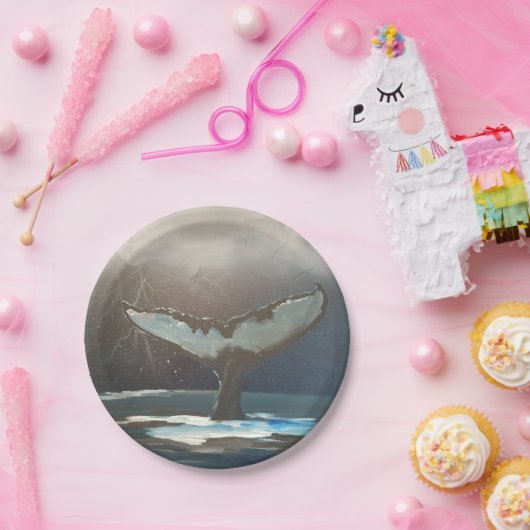 Assiettes En Carton Orca Tail (Fête)