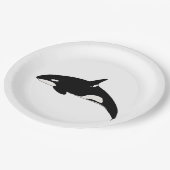 Assiettes En Carton Orca Whale (Angle)