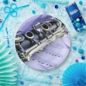 Assiettes En Carton Orchestre de musique Clarinet Sheet (Fête)