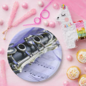 Assiettes En Carton Orchestre de musique Clarinet Sheet (Fête)