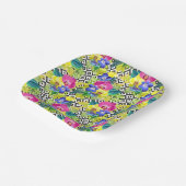 Assiettes En Carton Orchid Begonia et Palm Leaves (Angulaire)