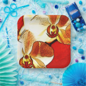 Assiettes En Carton Orchidée (Fête)