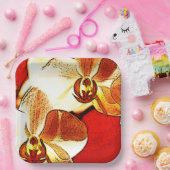 Assiettes En Carton Orchidée (Fête)