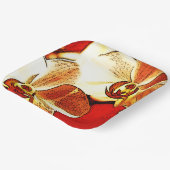 Assiettes En Carton Orchidée (Angulaire)