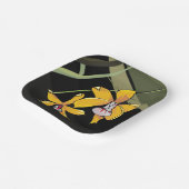 Assiettes En Carton Orchidée jaune Fleur tropicale Botanique (Angulaire)