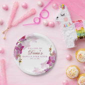 Assiettes En Carton Orchidée tropicale (Fête)