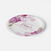 Assiettes En Carton Orchidée tropicale (Angle)
