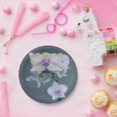 Assiettes En Carton Orchidées dans les nuances de pourpre (Fête)