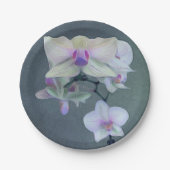 Assiettes En Carton Orchidées dans les nuances de pourpre (Devant)