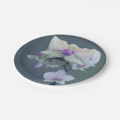 Assiettes En Carton Orchidées dans les nuances de pourpre (Angle)
