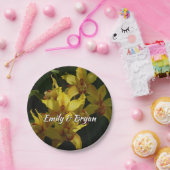 Assiettes En Carton Orchidées Jaunes Sunlit Floral (Fête)