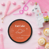 Assiettes En Carton Ordinateur Écran Spatial Manger Gâteau Anniversair (Fête)