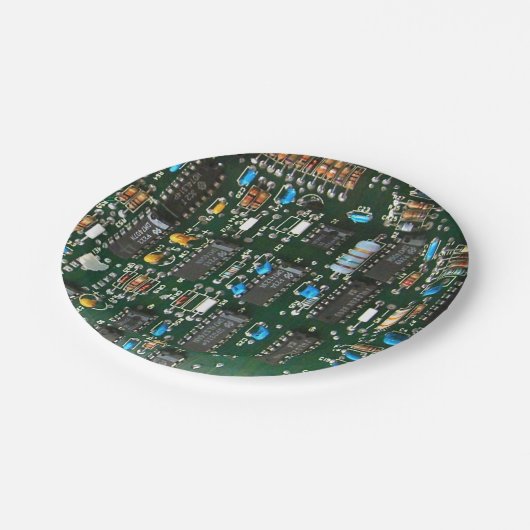 Assiettes En Carton Ordinateur Électronique Carte de circuits imprimés (Angle)