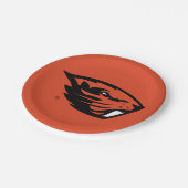 Assiettes En Carton Oregon State Beavers | Tête de castor (Angle)