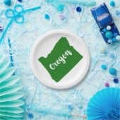 Assiettes En Carton Oregon State Green (Fête)