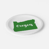 Assiettes En Carton Oregon State Green (Angle)