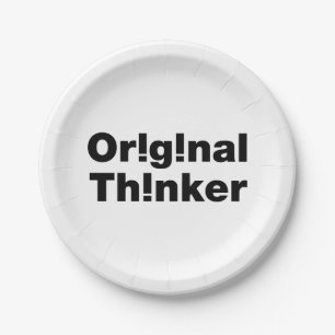 Assiettes En Carton Original Thinker