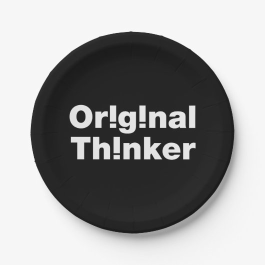 Assiettes En Carton Original Thinker (Devant)