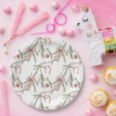 Assiettes En Carton Ornaments Pine Candy Canes Festive Christmas (Fête)