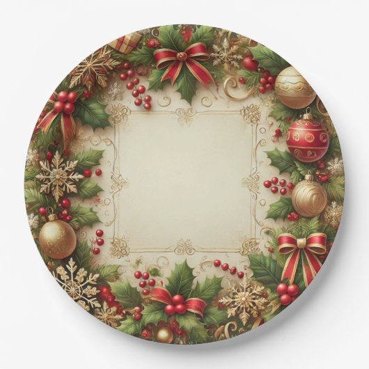 Assiettes En Carton Ornements (Devant)