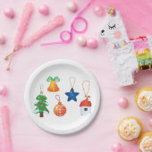 Assiettes En Carton Ornements de Noël décoratifs (Fête)