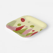 Assiettes En Carton Ornements de Noël et arbres (Angulaire)