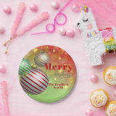 Assiettes En Carton Ornements de Noël Festifs Jumelant des lumières do (Fête)