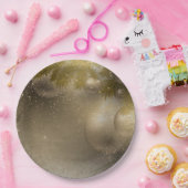 Assiettes En Carton Ornements en or argenté (Fête)