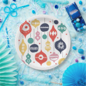 Assiettes En Carton Ornements rétro (Fête)