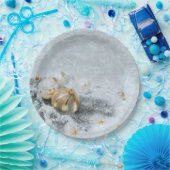 Assiettes En Carton Ornements surgelés de Noël (Fête)