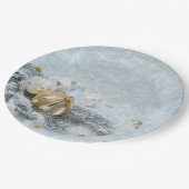 Assiettes En Carton Ornements surgelés de Noël (Angle)