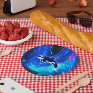 Assiettes En Carton Orque cosmique